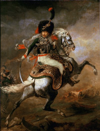 Officer of the Imperial Horse Guards Charging by Theodore Gericault